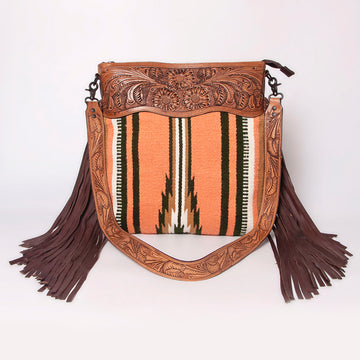American Darling Cross Body Hand Tooled Saddle Blanket Genuine Leather Western Women Bag Handbag Purse | Crossbody for |Cute